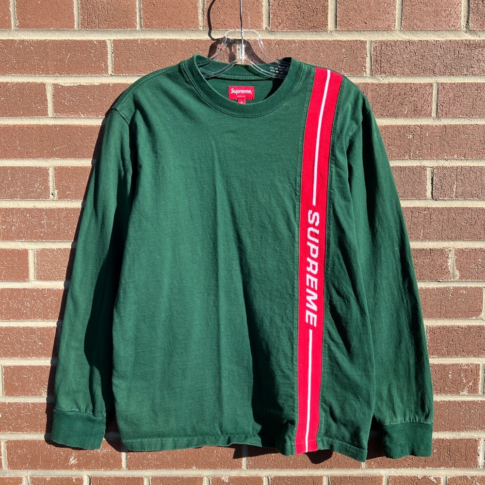 Supreme FW18 Vertical Logo Stripe Longsleeve